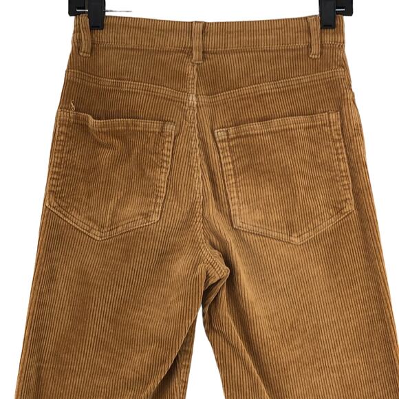 Love Tree Womens Size S Corduroy Pants Exposed Button Fly Stretch Tan Straight - Picture 6 of 13